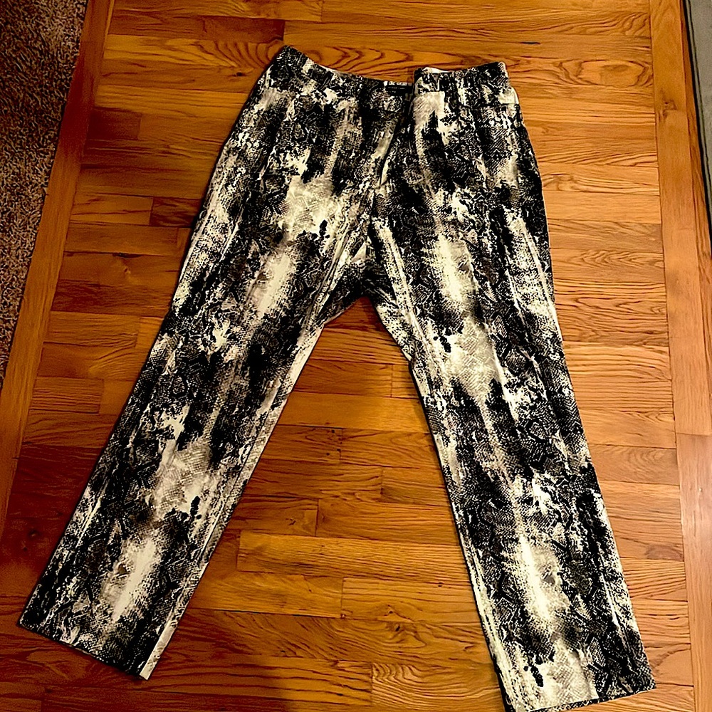 NWOT snakeskin print trousers